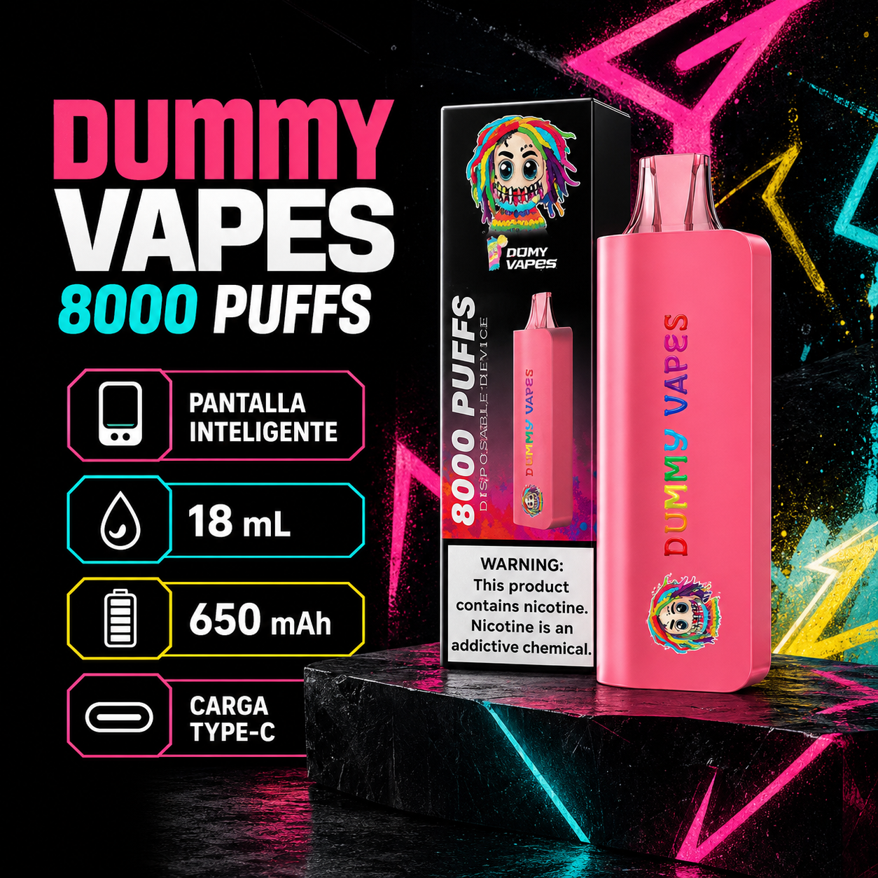 DUMMY VAPE 8,000 HITS